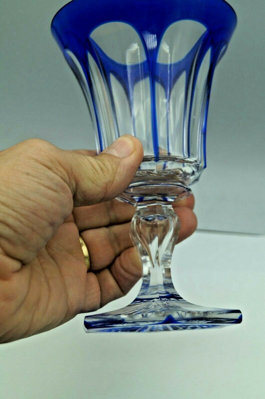 St-Louis crystal wine glass
