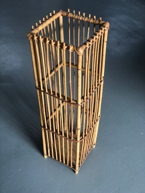Rattan umbrella holder