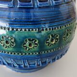 Bitossi Blue and Green Pitcher 26 cm Italy