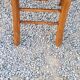 Set of 4 bistro chairs in beech and blond oak from the 50s