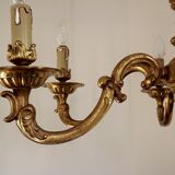 Stunning French Antique Art Nouveau Quality Bronze 6 Light Chandelier 3899
