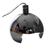 Magnificent vintage chrome pendant light