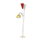 Italian floor lamp in lacquered metal, circa 1960