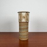 Danish studio ceramic vase from the mid-century by Svend Aage Jensen for Søholm, 1960s.