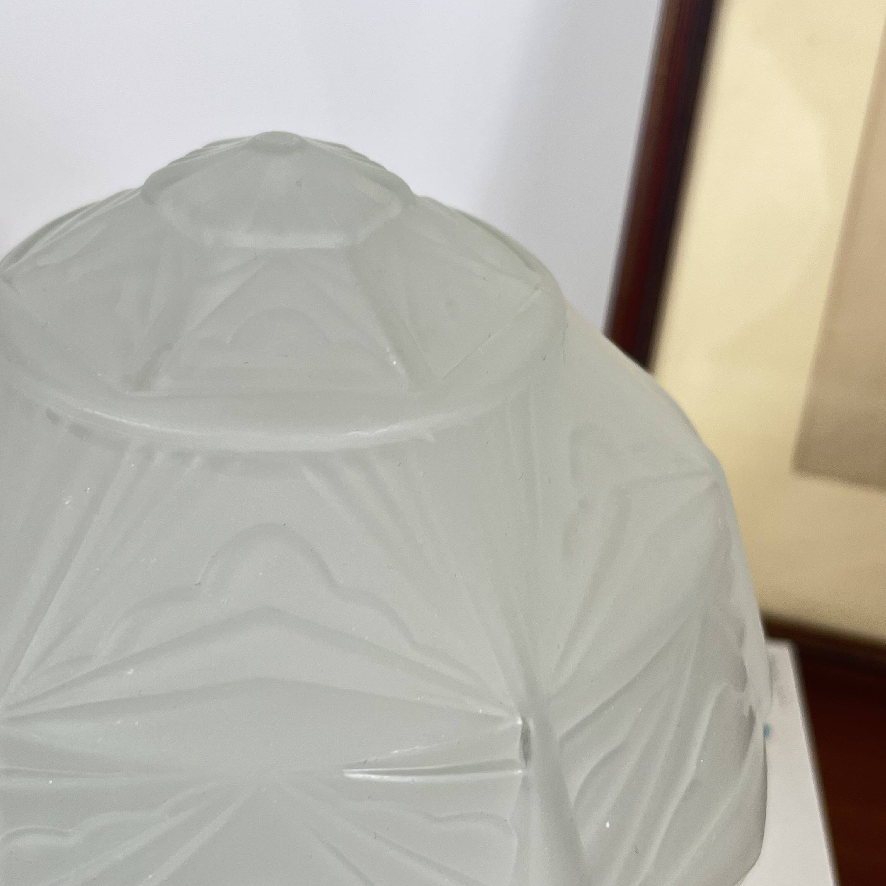 Antique Art Deco globe lampshade for wall lamp chandelier.