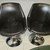 Set table and 6 tulip chairs Roche Bobois 1970