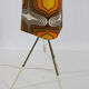 Very rare rocket floor lamp from the 70s, tripod, psychedelic