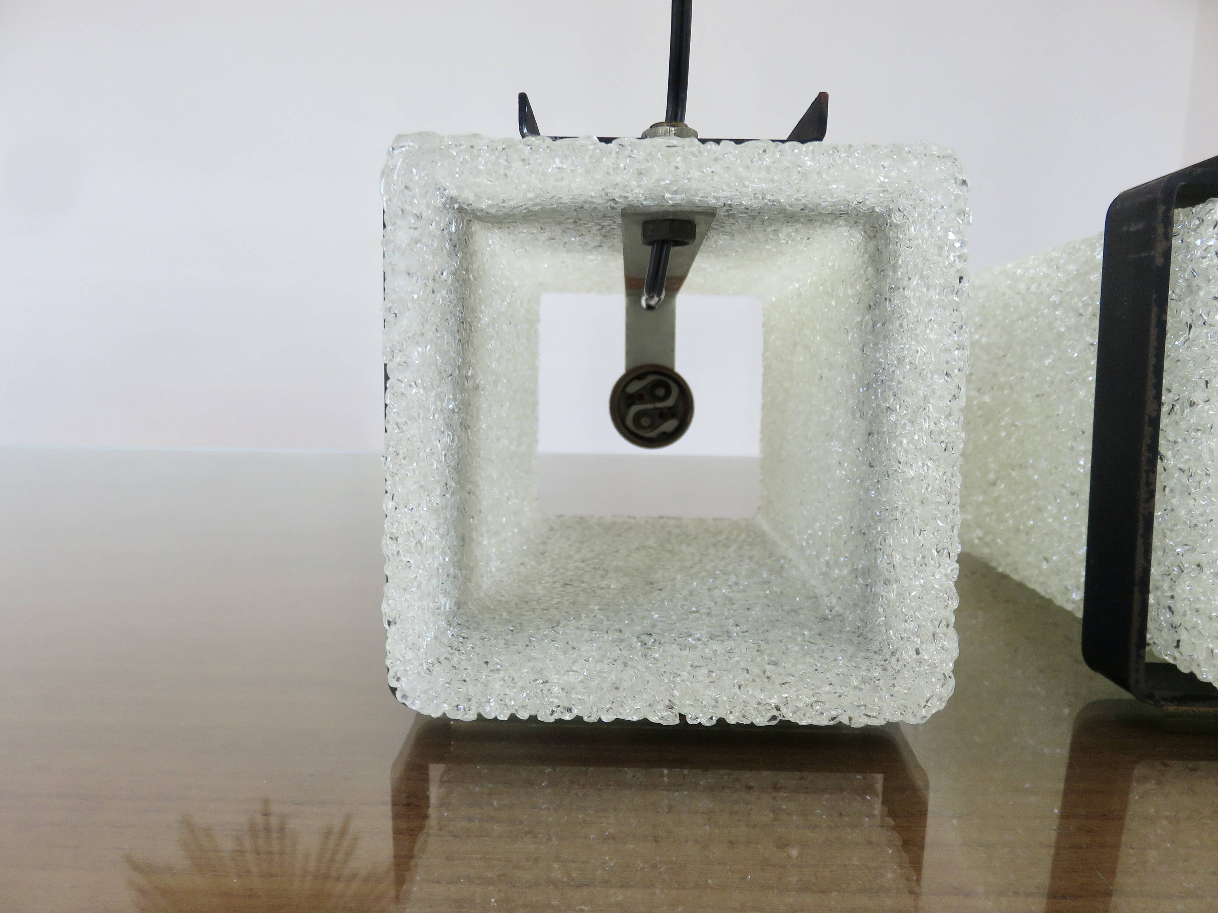 Pair of Arlus wall lights in perspex, gilded brass and lacquered metal, 1960s