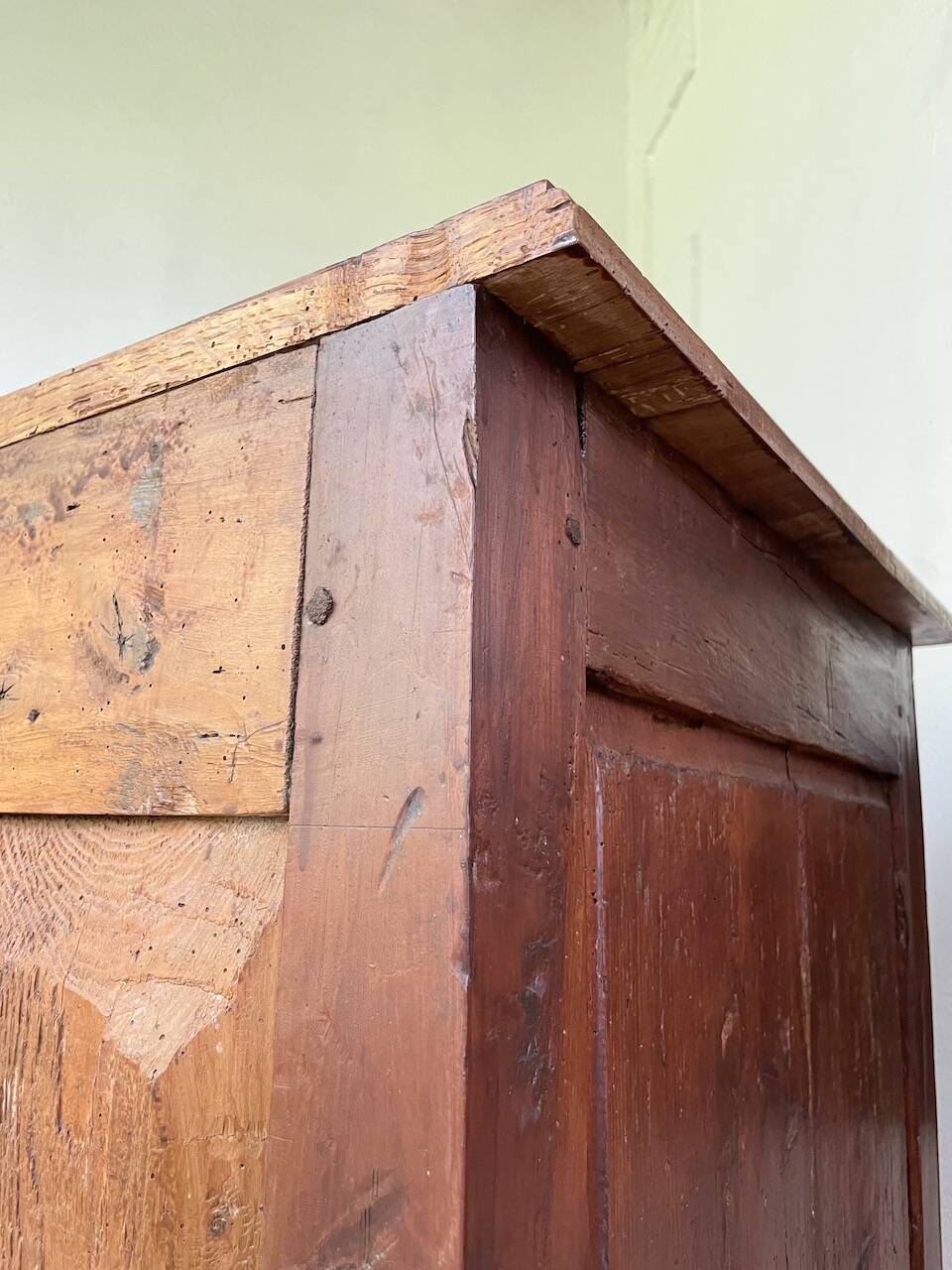 Jam cabinet, folk art furniture, oak, 19th century