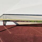 Rectangular coffee table. Flaminia Belgochrom W. Rizzo Vintage 70s