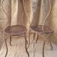 Pair of 19th century garden chairs