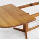 Vintage Glostrup Danish oval extendable dining table solid teak 1960s