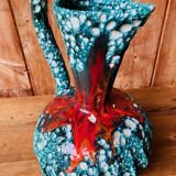 Fat lava vase Vallauris 60s