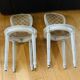 Pair of Louis XVI chairs from the late 19th century with checkerboard caning