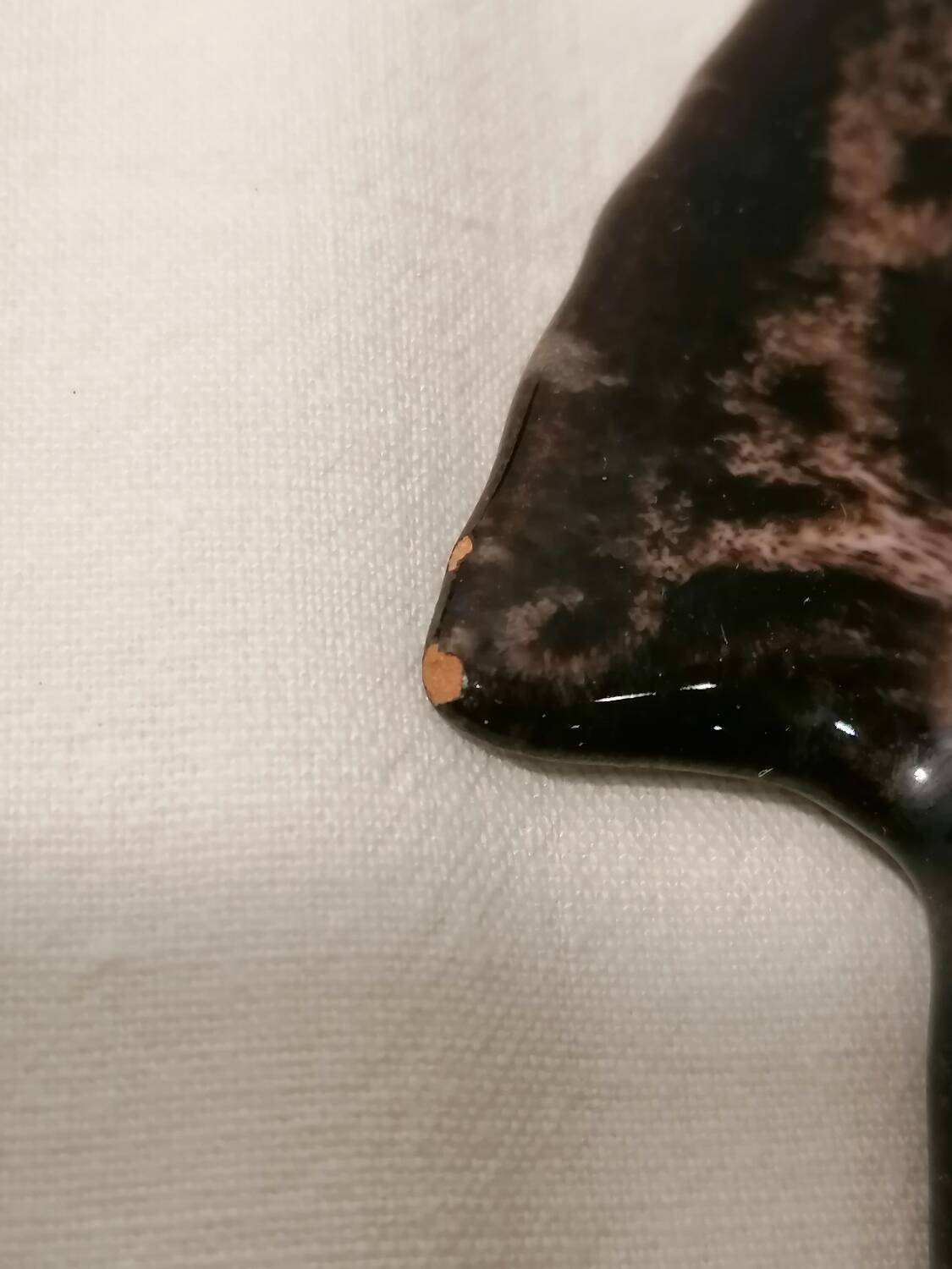 Set of 7 fish-shaped plates signed MARIUS GIUGE circa 1970