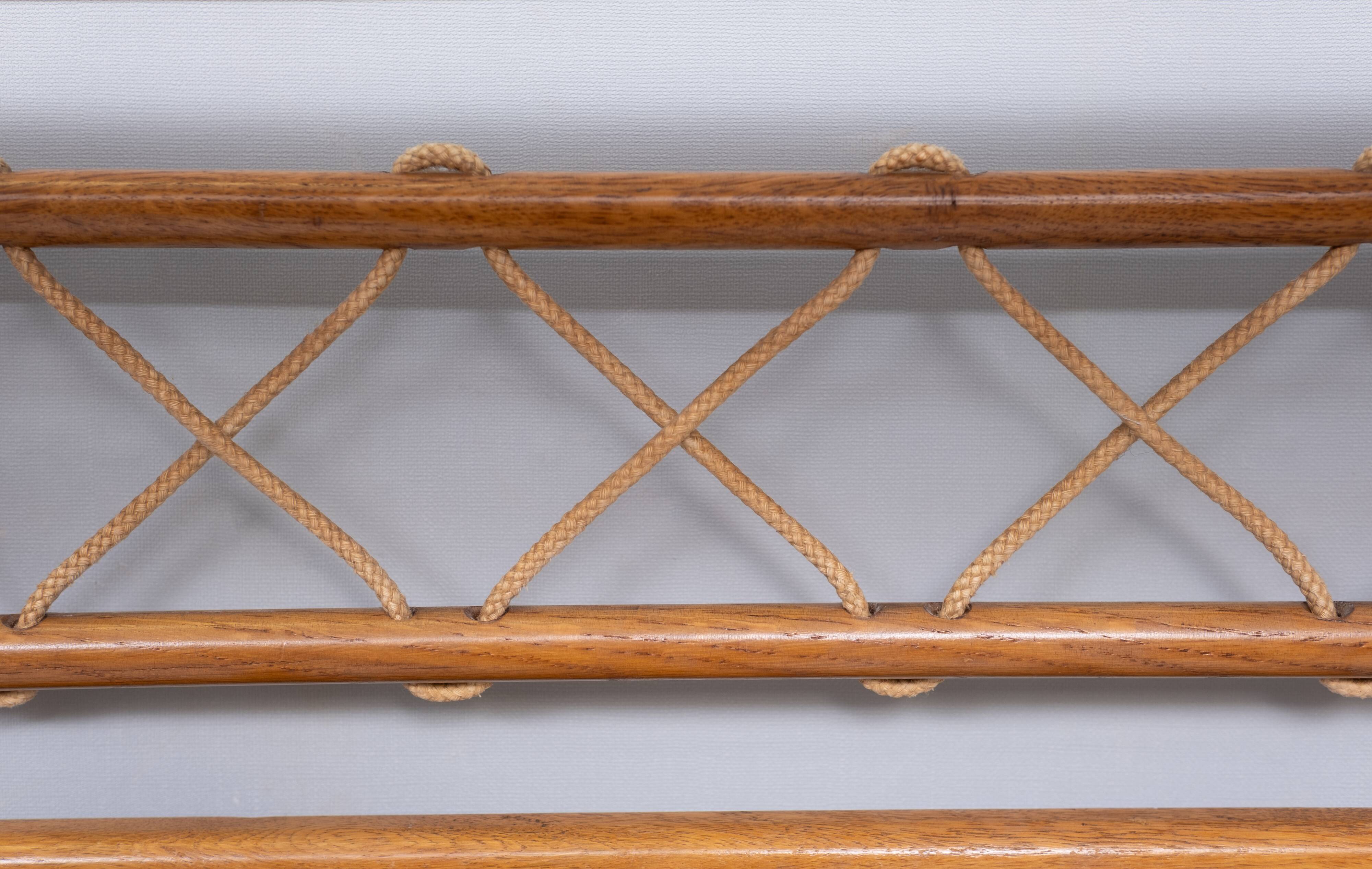 Solid Oak hanging Coatrack Johan Wulfers 1950s Holland