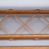 Solid Oak hanging Coatrack Johan Wulfers 1950s Holland