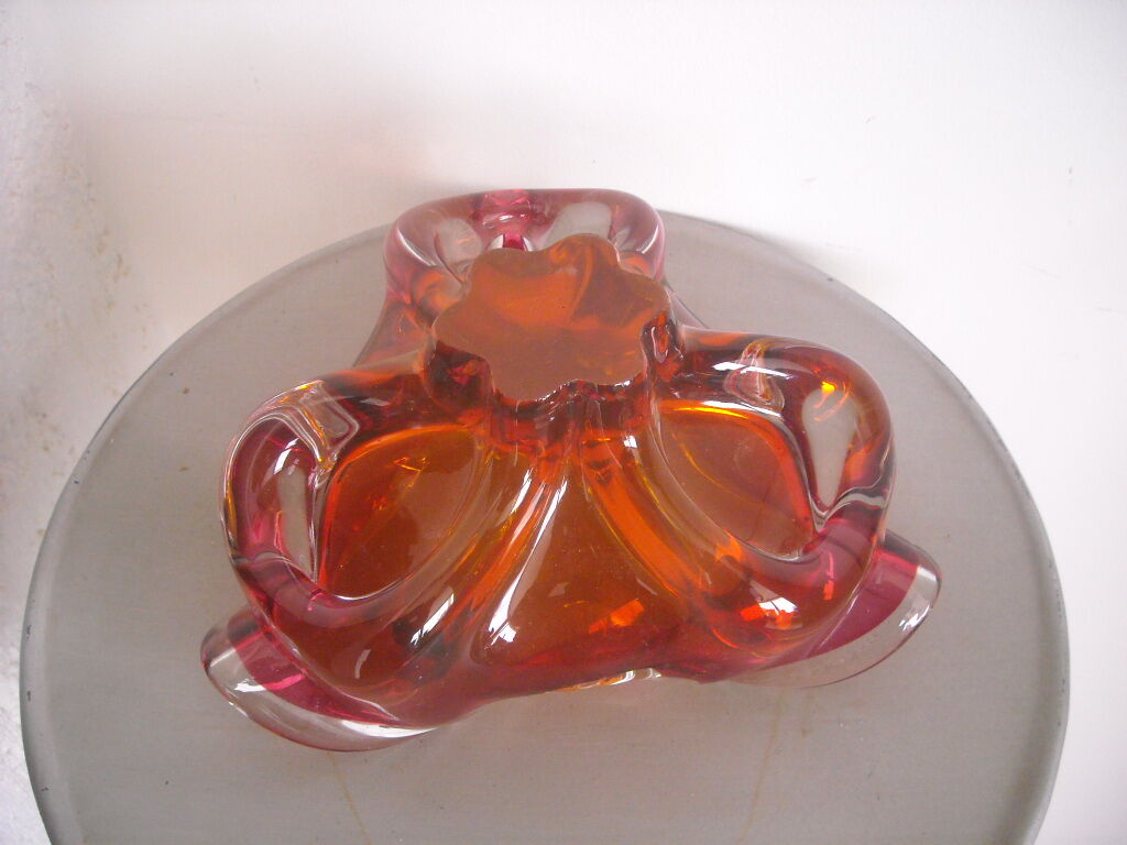 Colorful glass ashtray