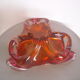 Colorful glass ashtray