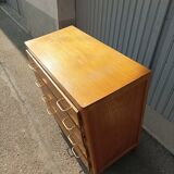 Vintage chest of drawers 4 drawers feet compass
