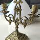 Chandelier d Autel à 2 branches, style Napoléon III, en bronze patine vieil or