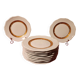 11 Limoges porcelain dessert plates by Raynaud