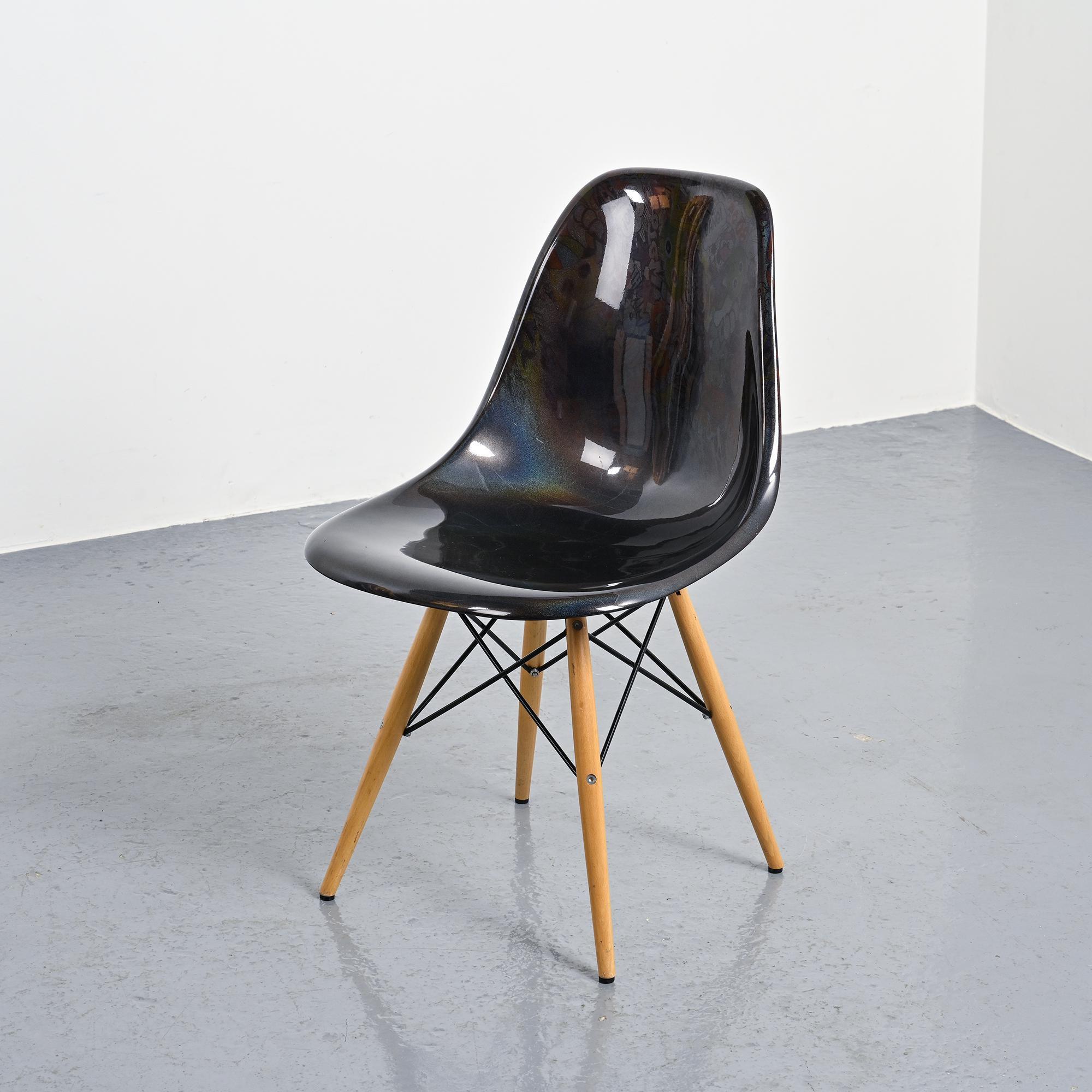 Eames chair customised by an artist, circa 2000