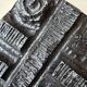 Brutalist cast iron door knobs 1970s sculptural design set