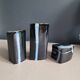 Vintage ceramic salt pepper mustard set