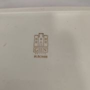 Lot of 2 bowls and 4 dishes or plates Gien model arrows 1970