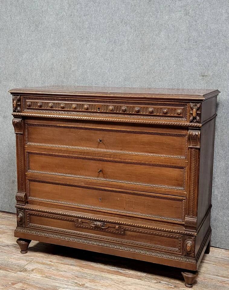 Louis XVI style mahogany chest of drawers circa 1850