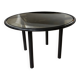 Table ronde verre et métal