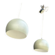 2 round metal pendant lights, Sweden 1980s
