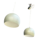 2 round metal pendant lights, Sweden 1980s