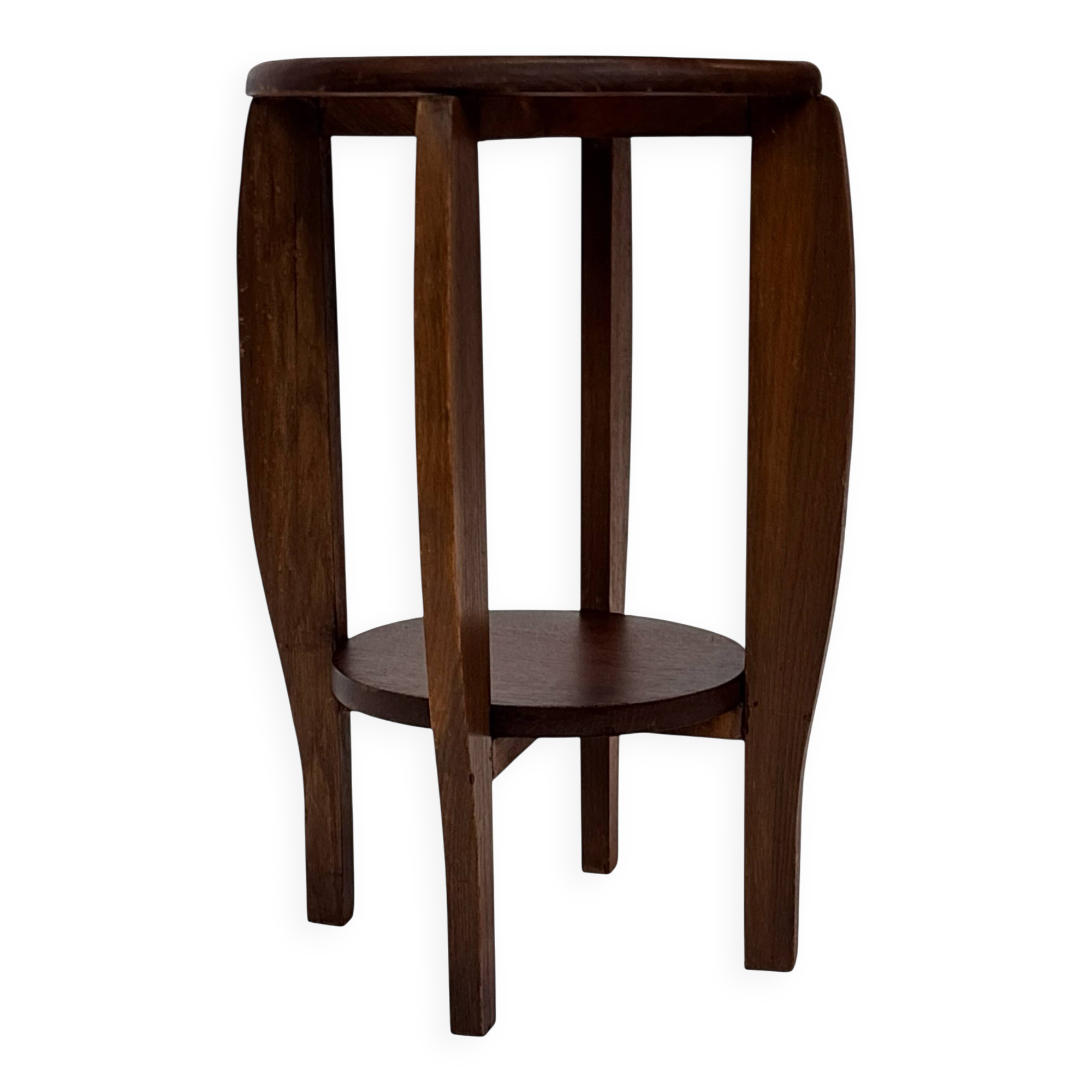 Art Deco Side Table Plant Table Oak 1950s Design