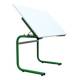 1960s Bieffeplast vintage green metal frame desk