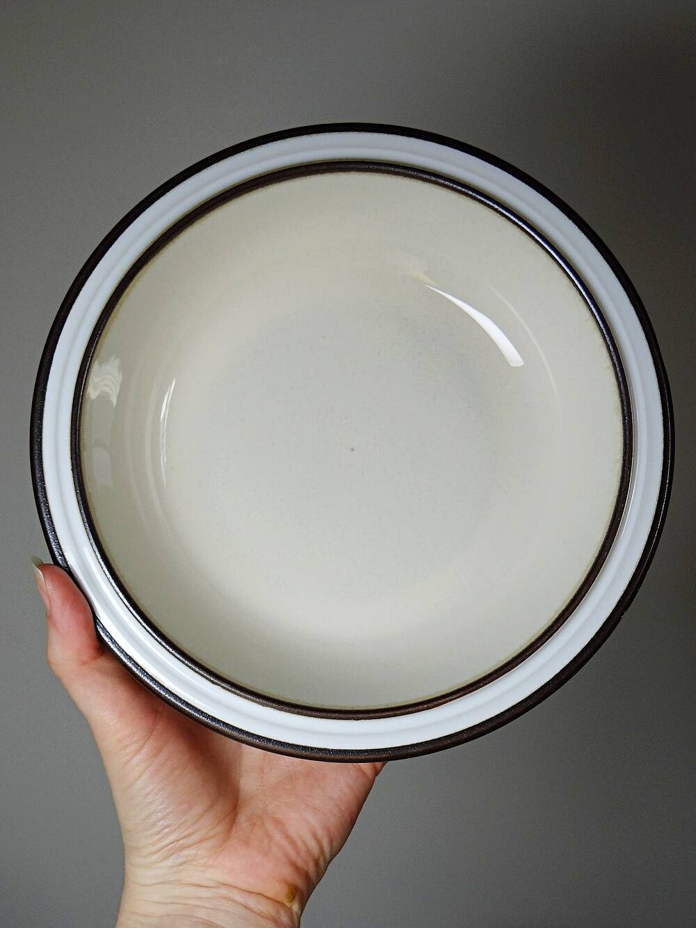 8 bowls/deep plates Denby England in stoneware vintage 80s-90s