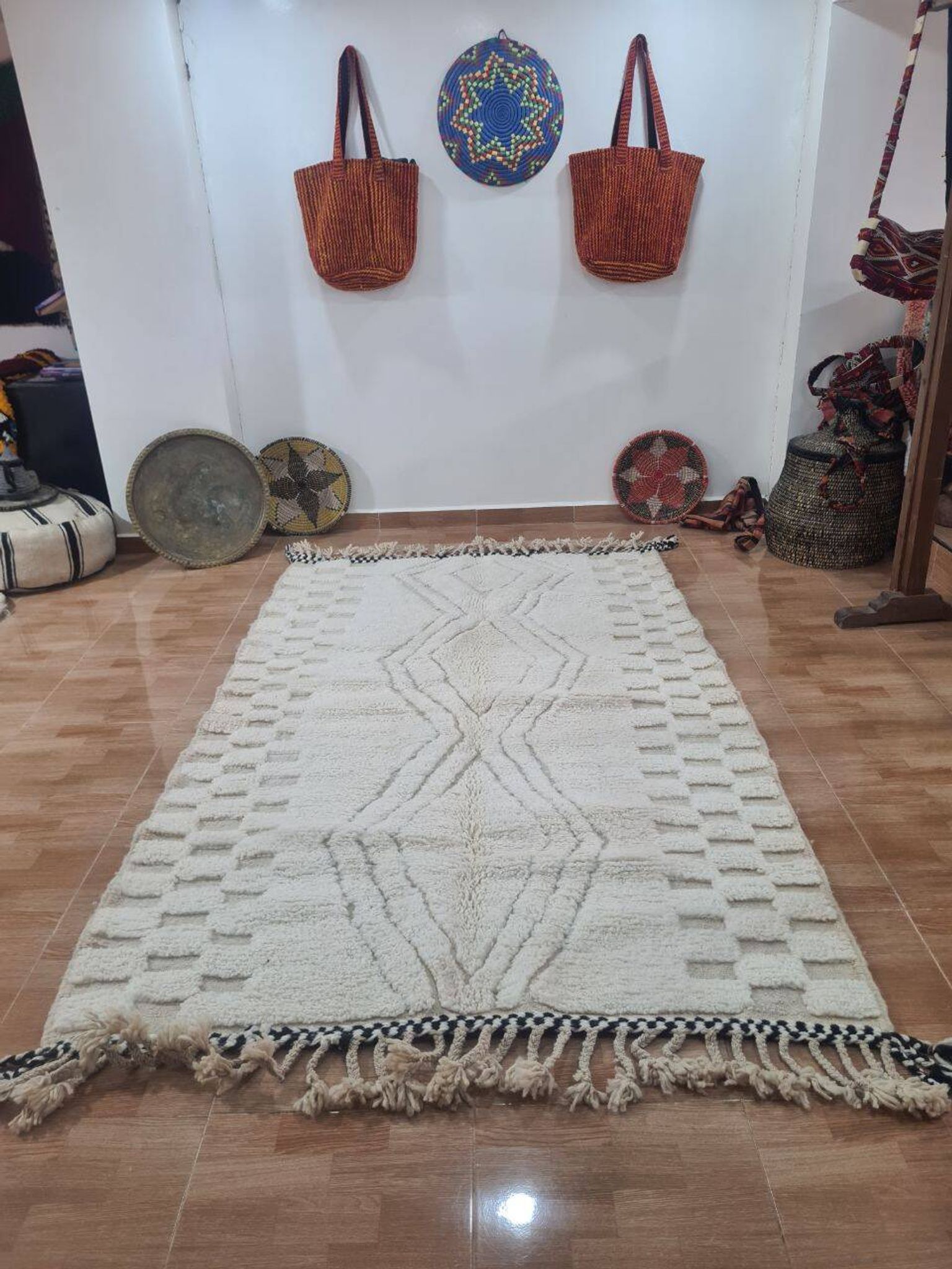 Tapis berbère laine fait main 250x150 cm