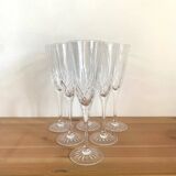 Flutes a champgne thomas webb - cristal - modèle roméo - vintage