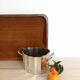 Silver metal ice bucket