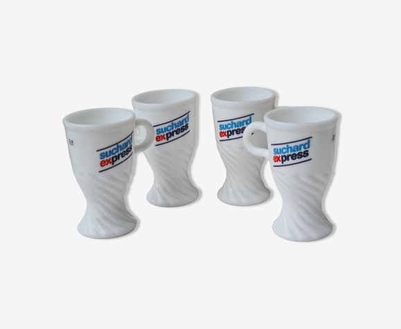 Quatre mazagrans tasses Suchard Express