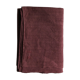 Nappe de vendange ancienne en pur chanvre teinté en aubergine