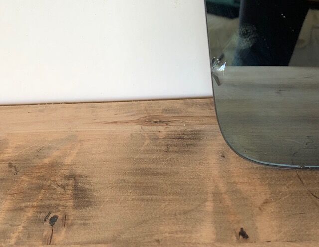 Tinted double mirror 80s size 66x43cm