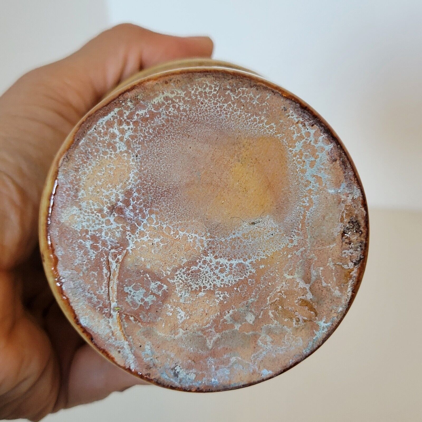 Bamboo-shaped ceramic vase