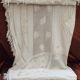 Old white lace tablecloth
