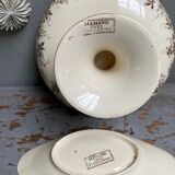 Compotier and ravier earthenware of Sarreguemines