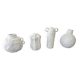 Lot de 4 vases sculpturaux esprit minéral Boho