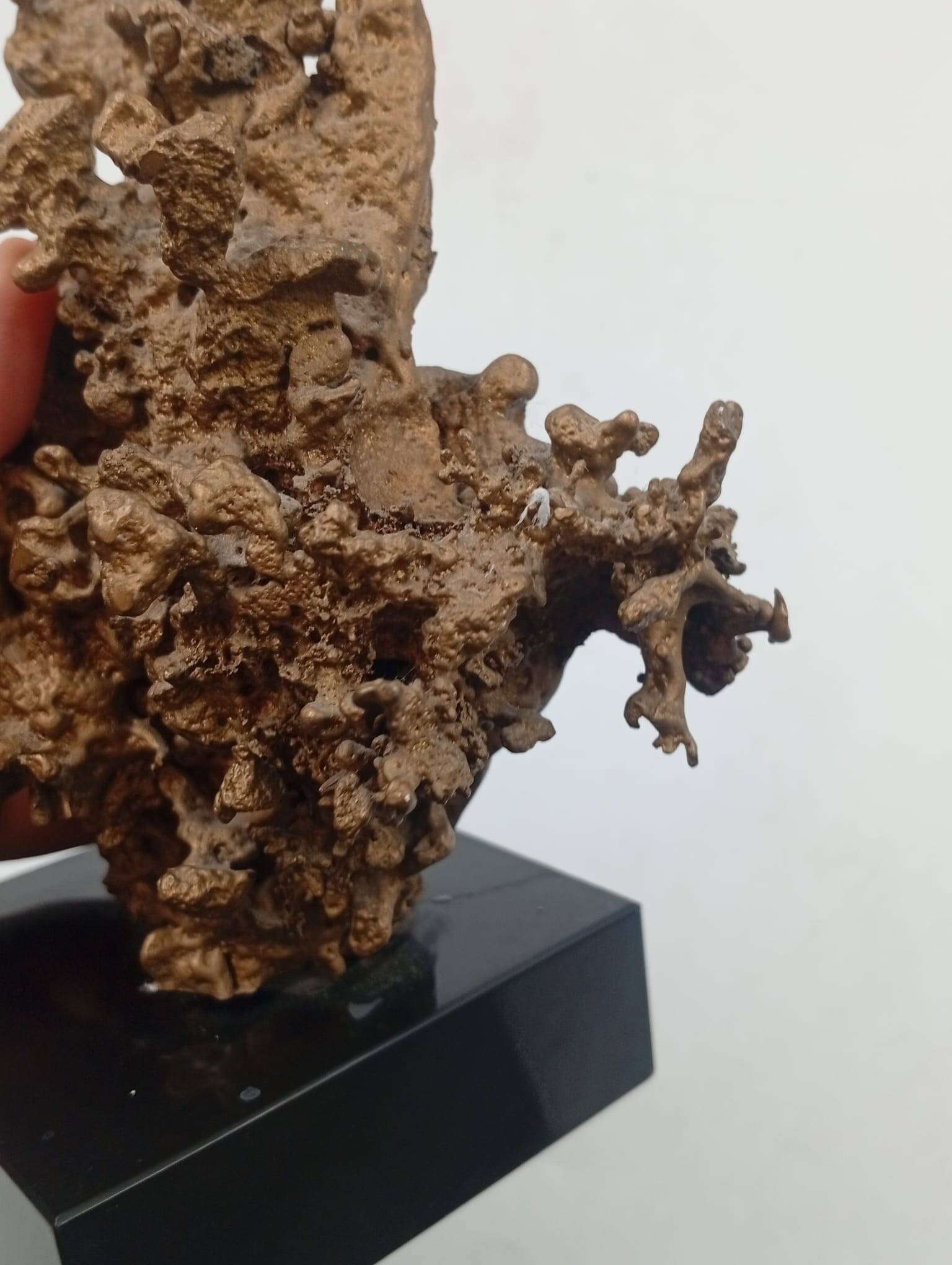 Organic Sculpture Brutalist Modernist Midcentury Gilded Bronze Casting