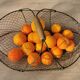 Old mesh metal basket