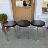 Set of 3 Calligaris stools